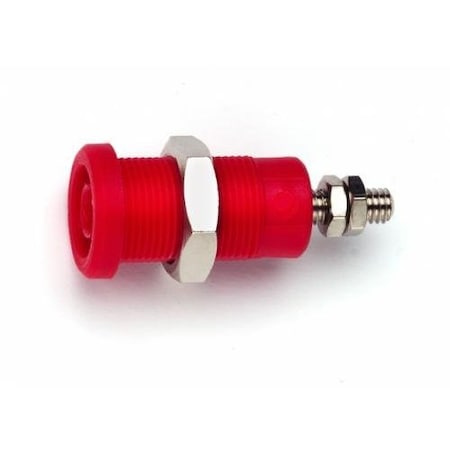 Pomona Electronics PanelMountBananaJack, Wht, 36A, 13/8in, PK10 72930-9