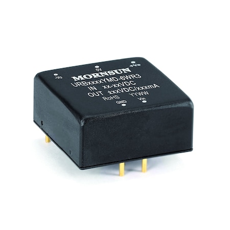 Mornsun DC/DC Regulated Power Supply Module, 1 Output, 6W, Hybrid URB4805YMD-6WR3