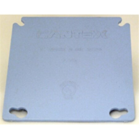 Encendiendo EZXKLR 4 in. PVC 2 Gang Square Blank Cover EN3005609