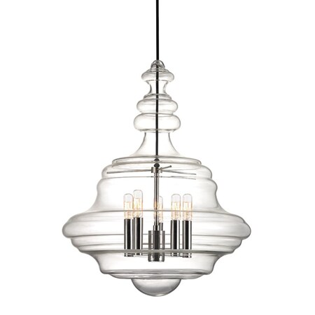 Hudson Valley Lighting Washington 5 Light Lantern 20 In. Polished Nickel 4020-PN