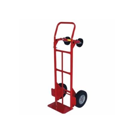 Milwaukee Hand Trucks 2-Position Convertible Hand Truck, 800 lb Load Cap, 8 in x 14 in Toe Plate, Flow Back Handle,  310-47180