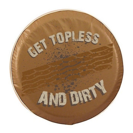 Holland Bar Stool Co 28" x 8" Get Topless and Dirty, With Treads, Tire Cover TCITplsTrdTN