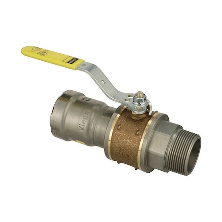 Viega Manual Two-Way Ball Valve, 6.52 in L, ` 30680