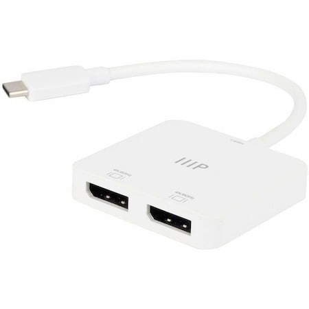 Monoprice USB-C to Dual 4K DisplayPort Adapter Dual 4K at 60Hz 43526