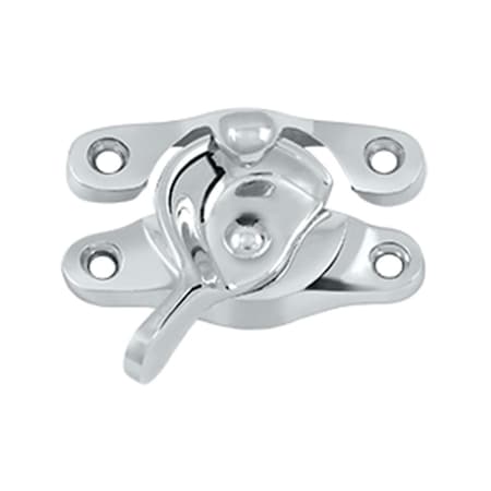 Dendesigns 0.93 x 2.62 in. Window Sash Lock, Bright Chrome - Solid DE947259