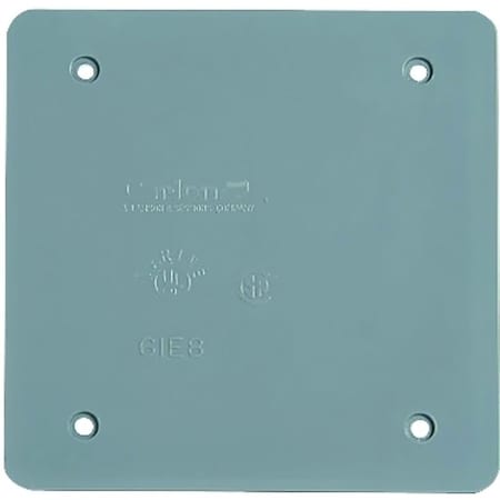 Carlon COVER BOX SQ PVC 2G BLANK GRAY E9802CN-CAR