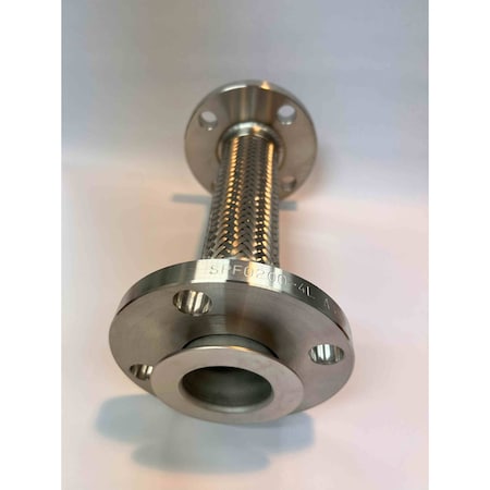 Precision Hose 1-1/2in Dia x 36in L 321 SS Flexible Metal Hose 24PL-AA11-0360-30B-16B