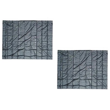 Mytee Products Heavy Duty 18oz Steel Tarp 16ft x 27ft - Black, 2PK STTx2