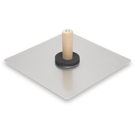 Marshalltown Aluminum Hawk, 14 x 14 in, Wood Handle, Drywall Hawk, Masonry Hawk 6W