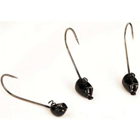 Missile Baits 0.18 oz Warlock Head, Black, 3PK MBWL316-BLK