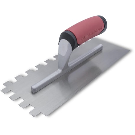 Marshalltown Notched Trowel, Flooring Trowel, Tiling Trowel, Square Notched Trowel, 1/2 inch Notches NT670