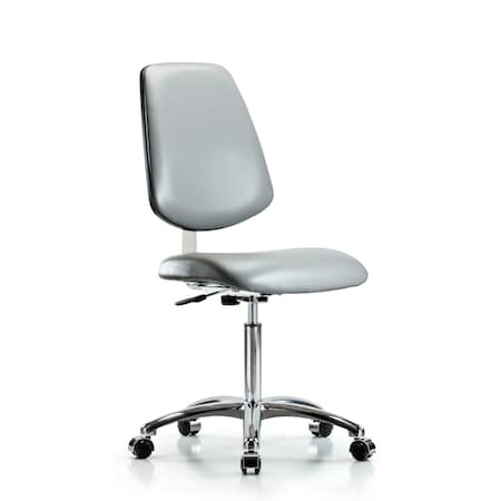 Blue Ridge Ergonomics Vinyl Clean Room Chair BR-CLR-VMBCH-MB-CR-NF-CC-8840