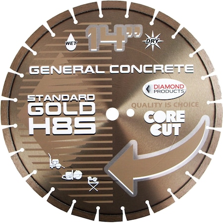 Diamond Standard Gold High Speed Blade 14" X .125 X UNIV 57720