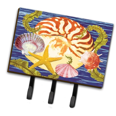 Carolines Treasures 6 x 2 x 9 in. Nautilus & Gulf & Sundial Leash or Key Holder PRS4044TH68