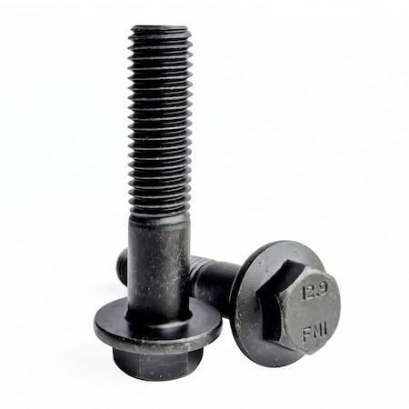 Zdb Industrial M12-1.75 x 20mm Class 12.9 DIN 6921 Frame Bolt, Black Phosphate and Oil 10000437