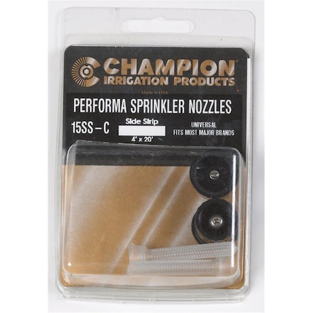 Champion Plastic Sprinkler Nozzle, Black, 2PK 7114069