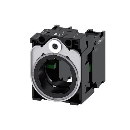 Siemens holder, universal, 3-way, plastic/metal, 1 NO, 1 NO, screw terminal 3SU1550-1AA10-1NA0