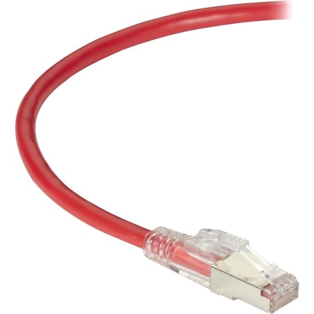 Black Box 15Ft Red Cat6A 650Mhz Patch Cable F/Utp Cm Locking Snagless C6APC80S-RD-15