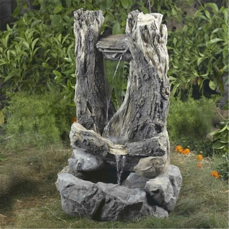 First Floor Designs Wood Water Fall Fountain FI899702
