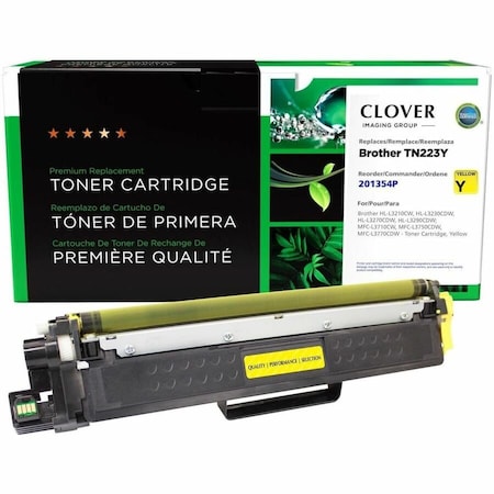 Clover Imaging Group Remanufactured Yellow Toner Cartridge for Brother TN223Y 201354P