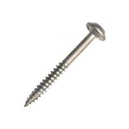 Kreg Pocket-Hole Screw, No 8 Thread, 1-1/2 in L, Coarse Thread, Maxi-Loc Head, Square Drive, Carbon Steel, 500PK SML-C150-500