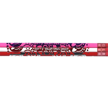 Tosafos Pencils Happy Valentines Day From Your Teacher, 12 Dozan Red, 12PK TO3481773