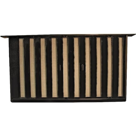 Bestvents Foundation Vent, Mesh Grill, Aluminum, Black 319BL