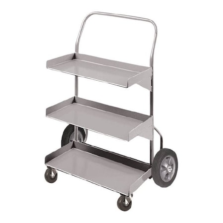 Pucel Tote Pan Hand Truck, 24 in W x 12 in D x 42 in H, Gray TPH-24