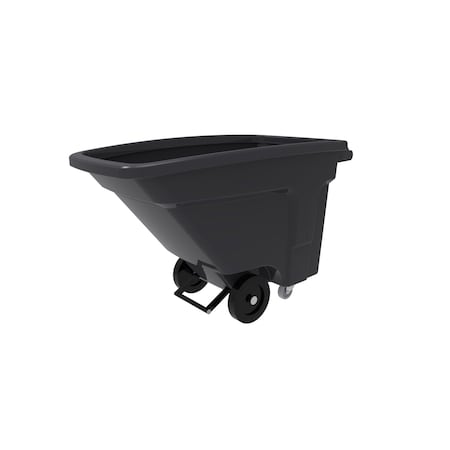 Toter 1/2 Cubic Yard 400 lbs. Capacity Standard Duty Nestable Tilt Truck, Industrial Gray NT005-00IGY