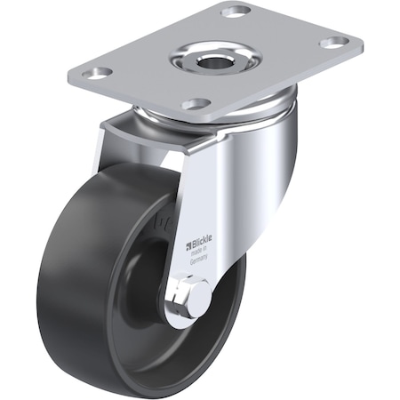 Blickle Swivel Plate Cstr, Bk Nyln, 3-1/8", 265 lb. LKPA-POA 80G-12