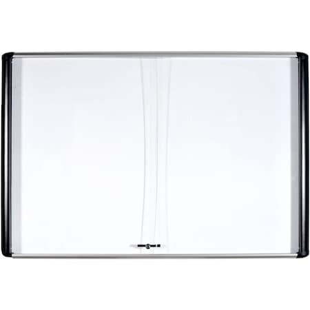 Mastervision Enclosed Porcelain Bulletin Board 72"W x 48"H VT770109630