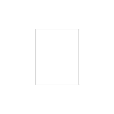 Bubblefast 8 1/2 x 11'' White Removable Rectangle Laser Labels-1 Label per Sheet BFLL271