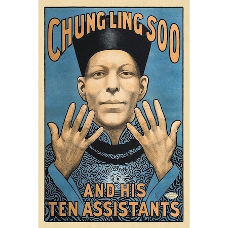 Homeroots Chung Ling Soo Vintage Magic Unframed Print Wall Art 393309