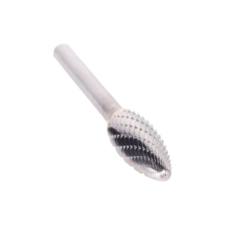 Drill America 1/4"x5/8" Flame Carbide Burr 1/4 Shank DULSH1