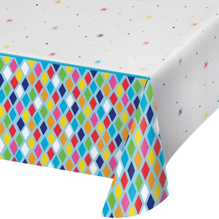 Omg Bright Birthday Plastic Tablecloth OM3520714