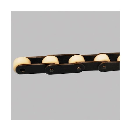 Tsubaki Double Pitch Conveyor chain, 10 ft OAL, 2 P, 1-1/8 Dia x 5/8 W, .156 THK Plate, 600 SS C2082HASDRB