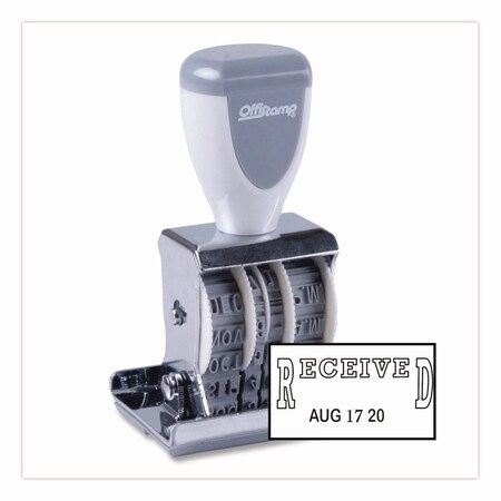 Offistamp Traditional Message Dater, 5 Years, RECEIVED, 1.63" x 0.88" 34522