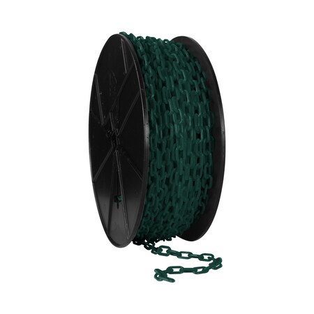 Mr. Chain 3/4" x 200' Evergreen Plastic Safety Chain - Reel 00154
