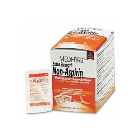 Medi-First Extra Strength Non-Aspirin Pain Reliever, Unflavored, Acetaminophen 899-80433