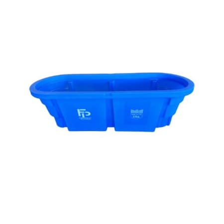 Fibertech Plastics Stock Tank-Oval 2x2x6, Natural FP.STO-NA.226wtih plug1.25