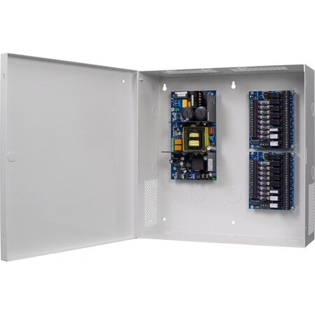 Securitron Power Supply, Steel, 14" L, 14" W, 4.75" H AQS2410