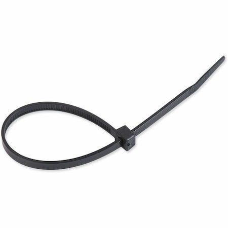 Tatco Cable Tie, 8 in L, Black, Nylon, 50 lb Strength, 1000 PK 22600