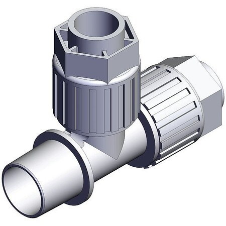 Smc High Purity Fitting, Adapter, PFA, Tee LQ3R5C-MN