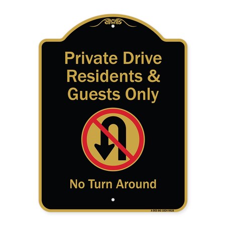 Signmission Black & Gold, 18 Inch x 24 Inch, Heavy Gauge Aluminum A-DES-BG-1824-9928