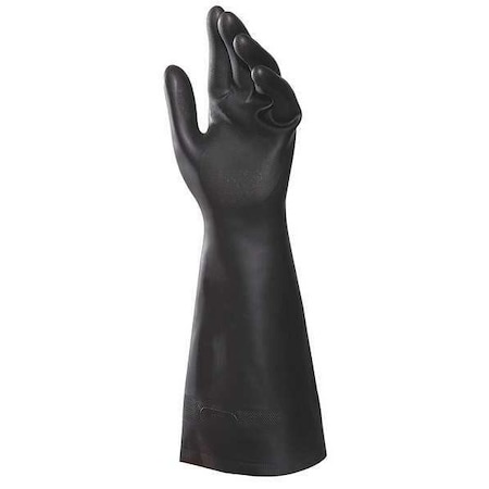 Mapa Chemical Resistant Gloves, 16 in L, Black, 11, 1 PR 450