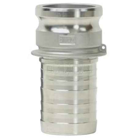 Dixon Global King Crimp Type E Cam & Groove Adapter, 1-1/2 in Nominal, Male Adapter x Hose Shank End Style G150-E-SSCR