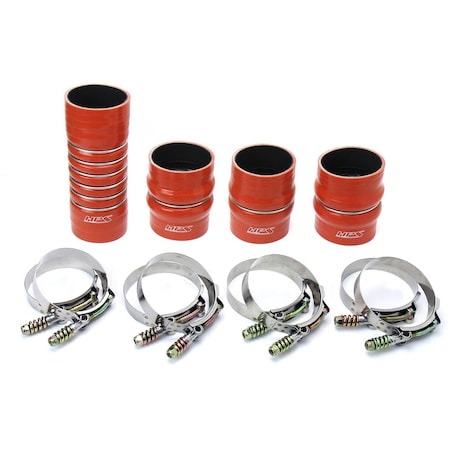 Hps Performance Ultra High Temp Aramid Reinforced Silicone Intercooler Hose Boots Kit, Orange,  57-1568