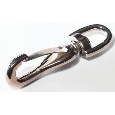 Baron Snap Hook, 20 lb Working Load, Malleable Iron, Nickel 334M-1/4