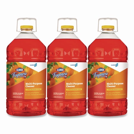 Clorox Multi-Purpose Cleaner, Bottle, 175 oz, Citrus Blossom, 3 PK 60615CT