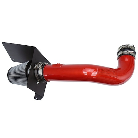 Hps Performance Air Intake Kit with Heat Shield, Red,  827-667R